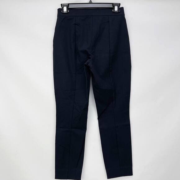 Everlane Womens Side-Zip Work Ankle Pant Sz 8 Black Crop Stretch Cotton - Picture 7 of 8